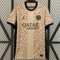 2023/24 PSG 4RD Yellow Fans Soccer jersey