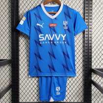 2023/24 Al Hilal FC Home Blue Fans Kids Soccer jersey