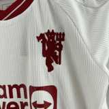 2023/24 Man Utd 3RD White Fans Kids Soccer jersey