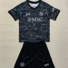 2023/24 Napoli Special Edition Black Fans Kids Soccer jersey