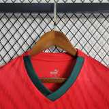 2023/24 Morocco Home Red Fans Soccer jersey