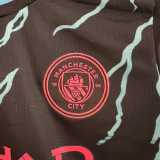 2023/24 Man City 3RD Black Fans Kids Soccer jersey
