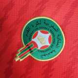 2023/24 Morocco Home Red Fans Soccer jersey