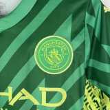 2023/24 Man City GKG Green Fans Kids Soccer jersey