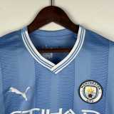 2023/24 Man City Home Blue Fans Women Soccer jersey
