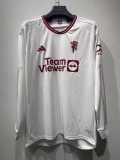2023/24 Man Utd 3RD White Fans Long Sleeve Soccer jersey