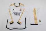 2023/24 R MAD Home White Fans Long Sleeve Men Sets Soccer jersey