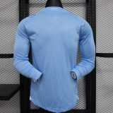 2023/24 Man City Home Blue Player Long Sleeve Soccer jersey