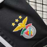 2023/24 Benfica Away Black Fans Kids Soccer jersey