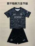 2023/24 Napoli Special Edition Black Fans Kids Soccer jersey