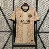 2023/24 PSG 4RD Yellow Fans Soccer jersey