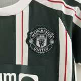 2023/24 Man Utd Away Green Fans Kids Soccer jersey