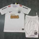 2011/12 Santos FC Home White Retro Kids Soccer jersey