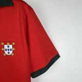 1972 Portugal Home Red Retro Soccer jersey