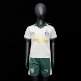2024/25 Palmeiras Away White Fans Kids Soccer jersey
