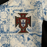 2024 Portugal Away Blue Fans Kids Soccer jersey