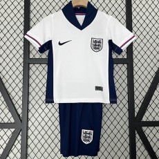 2024 England Home White Fans Kids Soccer jersey