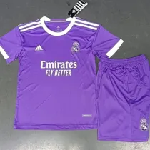 2016/17 R MAD Away Purple Retro Kids Soccer jersey