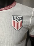 2024 United States Home White Player Soccer jersey