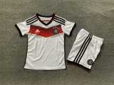 2014 Germany Home White Retro Kids Soccer jersey