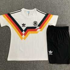 1990 Germany Home White Retro Kids Soccer jersey