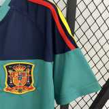 2010 Spain GKG Green Retro Soccer jersey