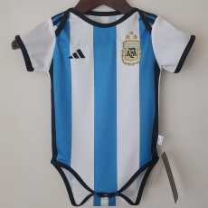2022 Argentina Home Blue Baby Jersey