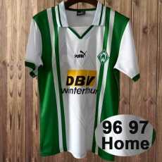 1996/97 SV Werder Bremen Home Green Retro Soccer jersey