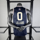 2023 LILLARD #0 ALL-STAR Dark Blue NBA Jerseys