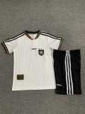 1996 Germany Home White Retro Kids Soccer jersey
