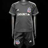 2024/25 Colo-Colo Away Black Fans Kids Soccer jersey