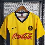 1991 Club America Home Yellow Retro Soccer jersey