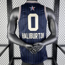 2023 HALIBURTON #0 ALL-STAR Dark Blue NBA Jerseys