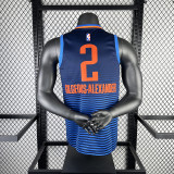 2023 THUNDER GIL GEOUS-ALEXANDER #2 Dark Blue NBA Jerseys