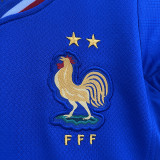 2024 France Home Blue Fans Kids Soccer jersey