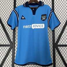 2002/03 Man City Home Blue Retro Soccer jersey