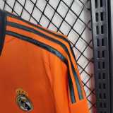 2013/14 R MAD 3RD Orange Retro Long Sleeve Soccer jersey