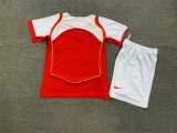 2004/05 ASN Home Red Retro Kids Soccer jersey