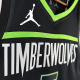 2023 TIMBERWOLVES EDWARDS #5 Black NBA Jerseys