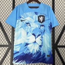 2024 Netherlands Special Edition Blue Fans Soccer jersey