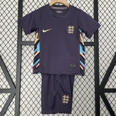 2024 England Away Black Fans Kids Soccer jersey