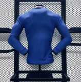 2024 France Home Blue Player Long Sleeve Soccer jersey