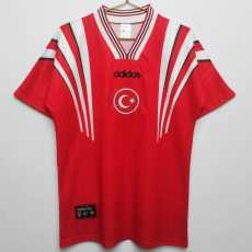 1996 Turkey Home Red Retro Soccer jersey