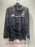 1998 Mexico Special Edition Black Retro Long Sleeve Soccer jersey