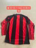 2010/11 ACM Home Red Retro Long Sleeve Soccer jersey