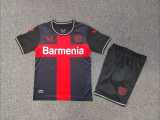 2023/24 Bayer 04 Leverkusen Home Black Fans Kids Soccer jersey