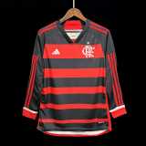 2024/25 Flamengo Home Red Fans Long Sleeve Soccer jersey
