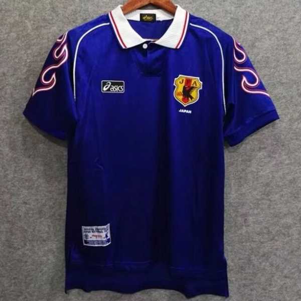 1998 Japan Home Blue Retro Soccer jersey