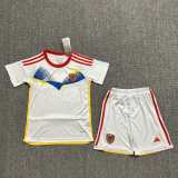 2024 Venezuela Away White Fans Kids Soccer jersey