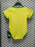 2024 Brazil Home Yellow Baby Jersey